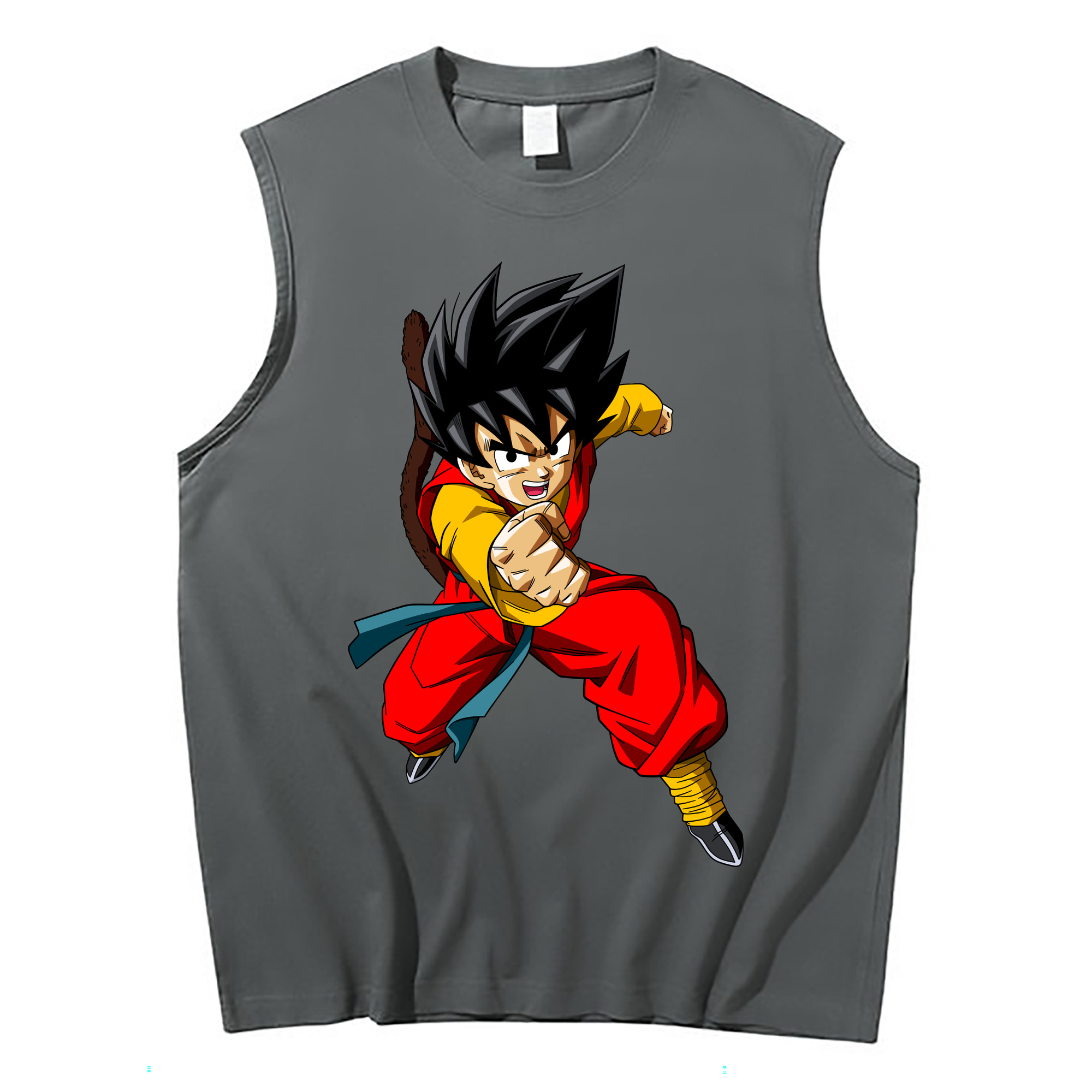 （画像用） ドラゴンボール 孫悟空（そん ごくう）Son Goku カカロット DRAGON BALL Kakarotto コットン100％タンクトップ（フロントプリント）